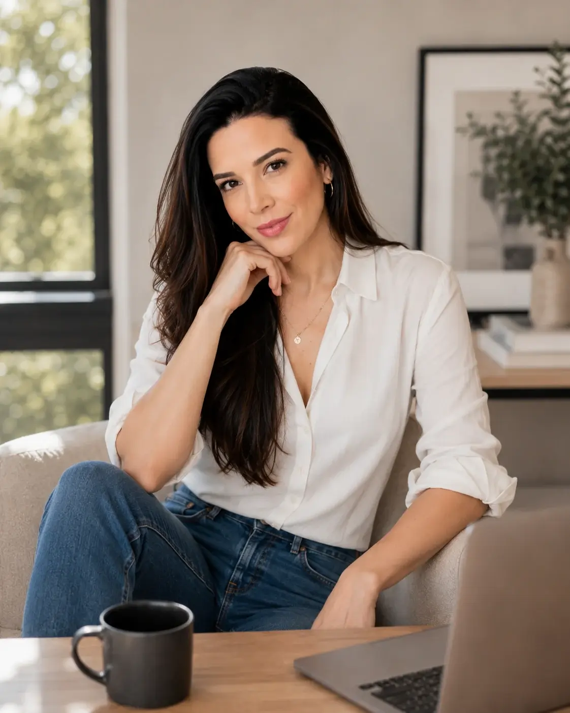 Dr. Adriana Martinez Rodriguez, unposed, at her desk